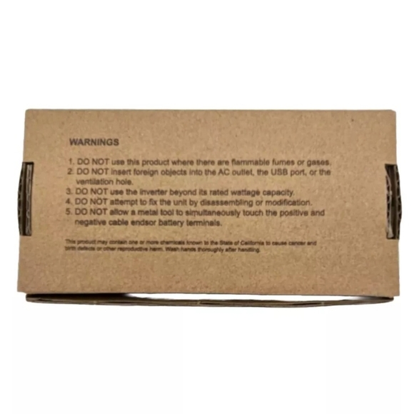 Ampeak 100W Car Power Inverter 4.8A Dual USB Ports AC Outlet 11 Safe Protecti... - Picture 6 of 8